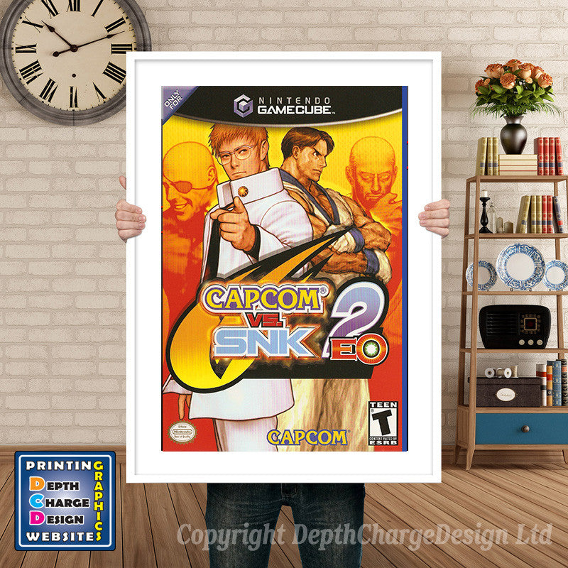 Capcom Vs Snk2eo Gamecube Inspired Retro Gaming Poster A4 A3 A2 Or A1