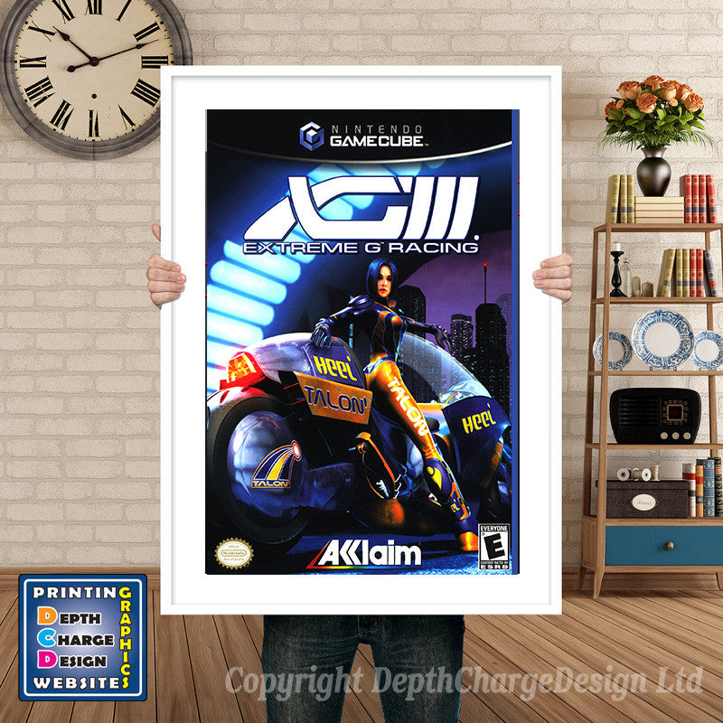 Extreme G3 Gamecube Inspired Retro Gaming Poster A4 A3 A2 Or A1 β Extreme G3 Gamecube Inspired Retro Gaming Poster