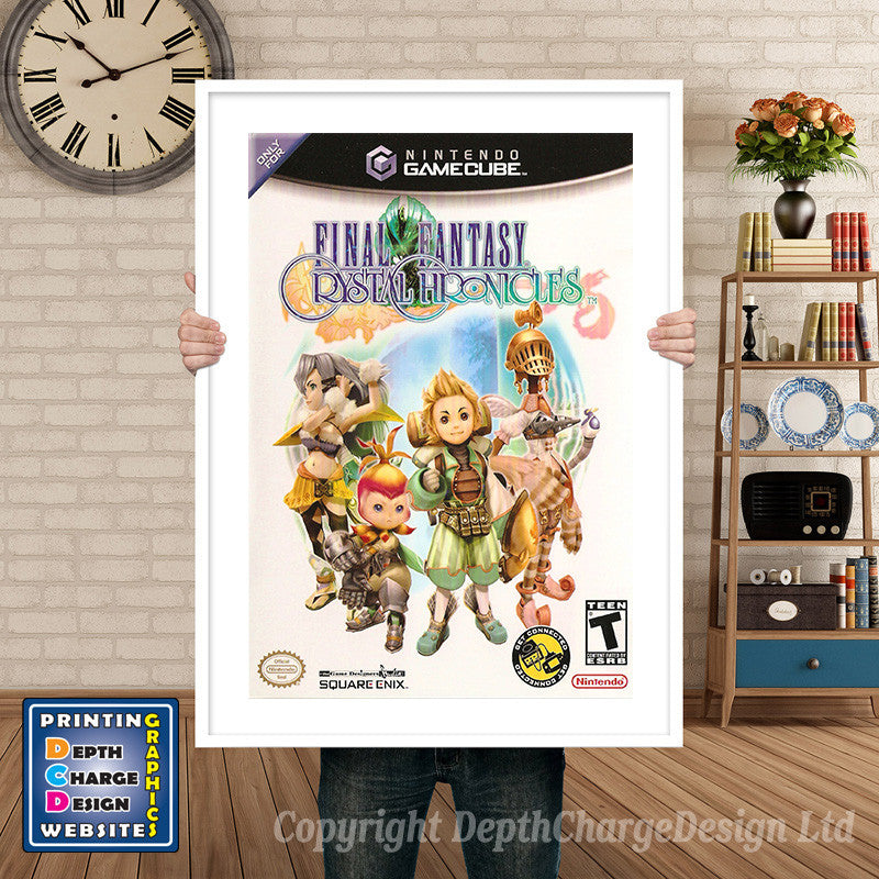 Final Fantasy Crystal Chronicles Gamecube Inspired Retro Gaming Poster A4 A3 A2 Or A1 – Final Fantasy Crystal Chronicles Gamecube Inspired Retro Gaming Poster