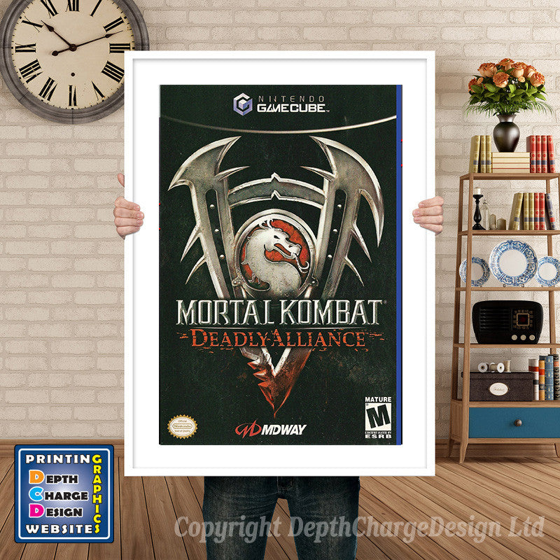 Mortal Kombat Deadly Alliance Gamecube Inspired Retro Gaming Poster A4 A3 A2 Or A1 – Mortal Kombat Deadly Alliance Gamecube Inspired Retro Gaming Poster