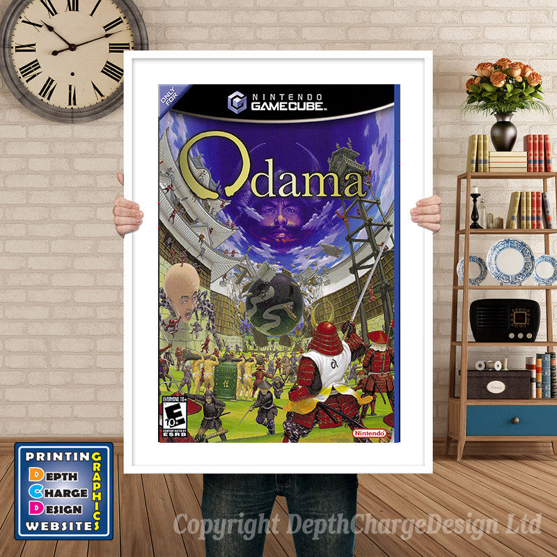 Odama Gamecube Inspired Retro Gaming Poster A4 A3 A2 Or A1 β Odama Gamecube Inspired Retro Gaming Poster