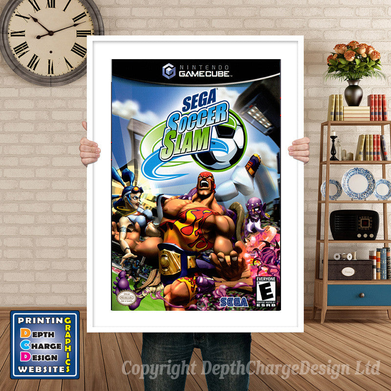 Sega Soccer Slam Gamecube Inspired Retro Gaming Poster A4 A3 A2 Or A1 – Sega Soccer Slam Gamecube Inspired Retro Gaming Poster