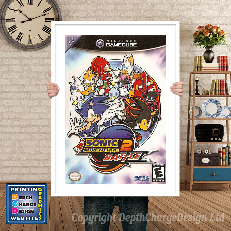 Sonic Adventure 2 Sega Dreamcast Box Art Poster - Premium Quality, Made In USA (SDC096) 1 thumbnail image