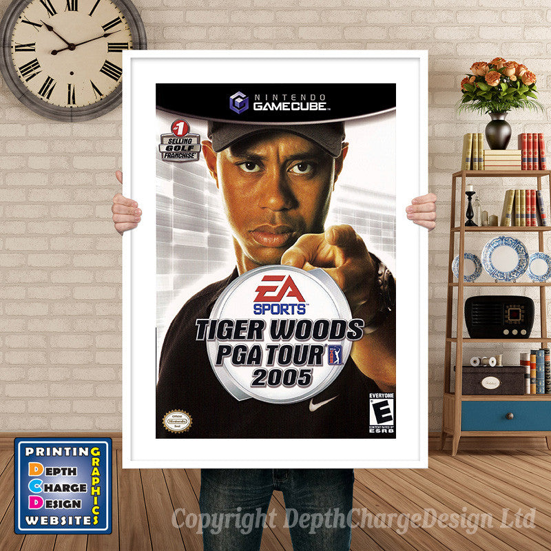 Tiger Woods Pga Tour2005 Gamecube Inspired Retro Gaming Poster A4 A3 A2 Or A1 – Tiger Woods Pga Tour2005 Gamecube Inspired Retro Gaming Poster
