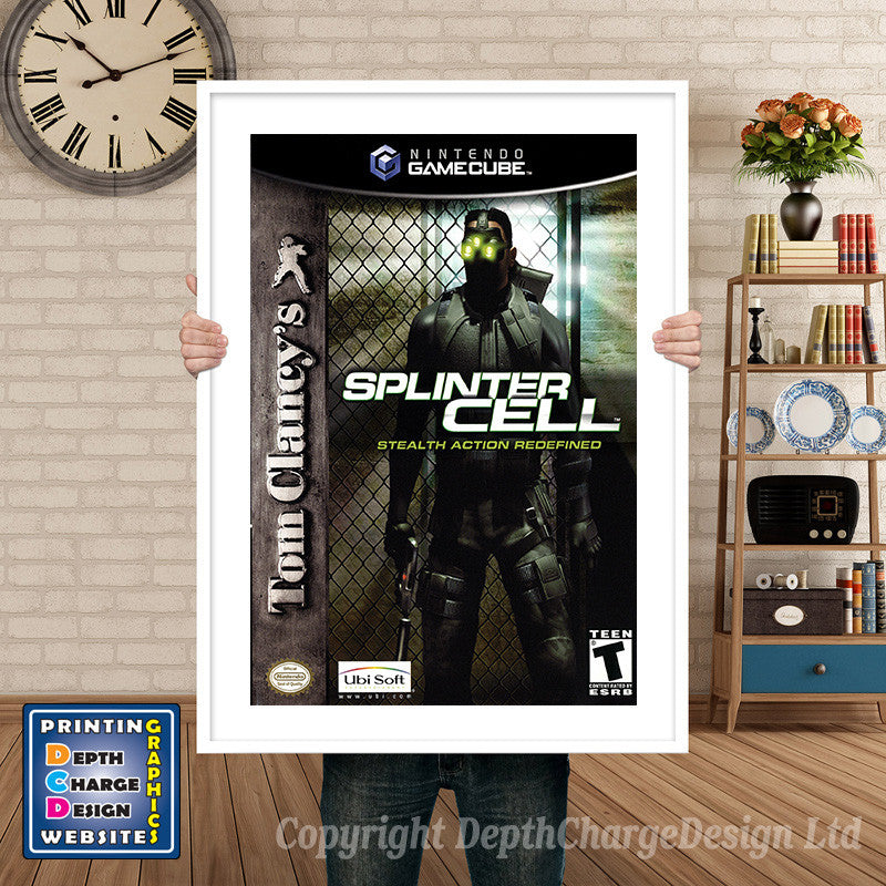 Tom Clancys Splinter Cell Gamecube Inspired Retro Gaming Poster A4 A3 A2 Or A1 – Tom Clancys Splinter Cell Gamecube Inspired Retro Gaming Poster