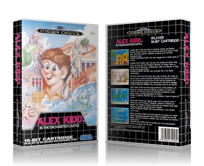SEGA Genesis Alex Kidd Sega Megadrive REPLACEMENT GAME Case Or Cover