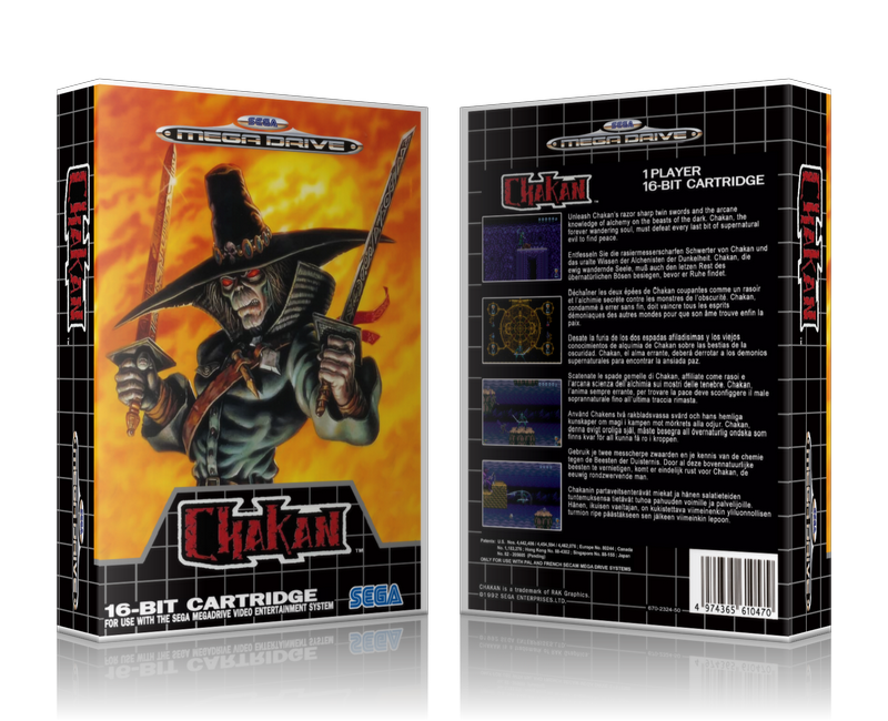 SEGA Genesis Chakan Sega Megadrive REPLACEMENT GAME Case Or Cover
