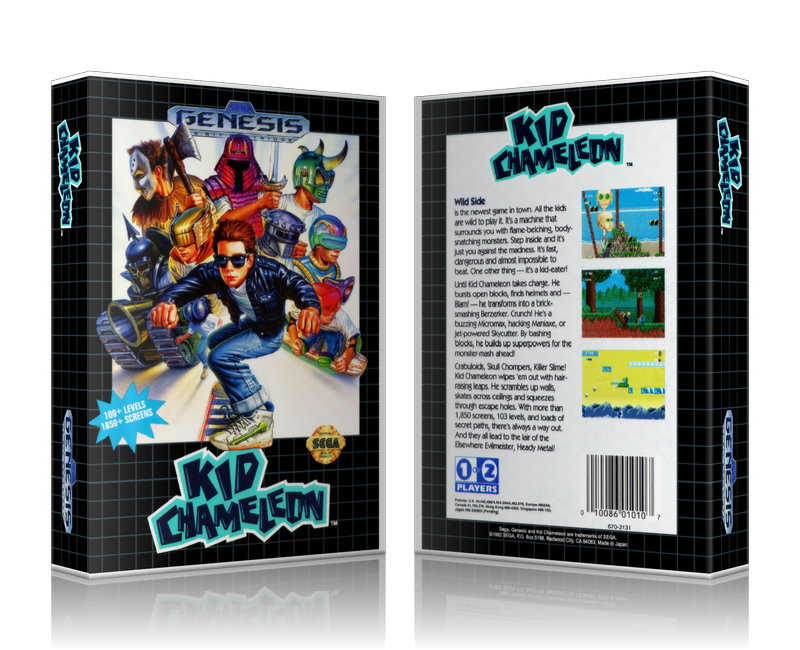Genesis Kid Chameleon Sega Megadrive REPLACEMENT GAME Case Or Cover