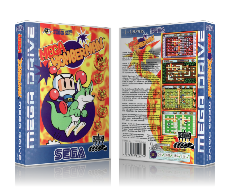 Genesis Mega Bomberman Sega Megadrive REPLACEMENT GAME Case Or Cover