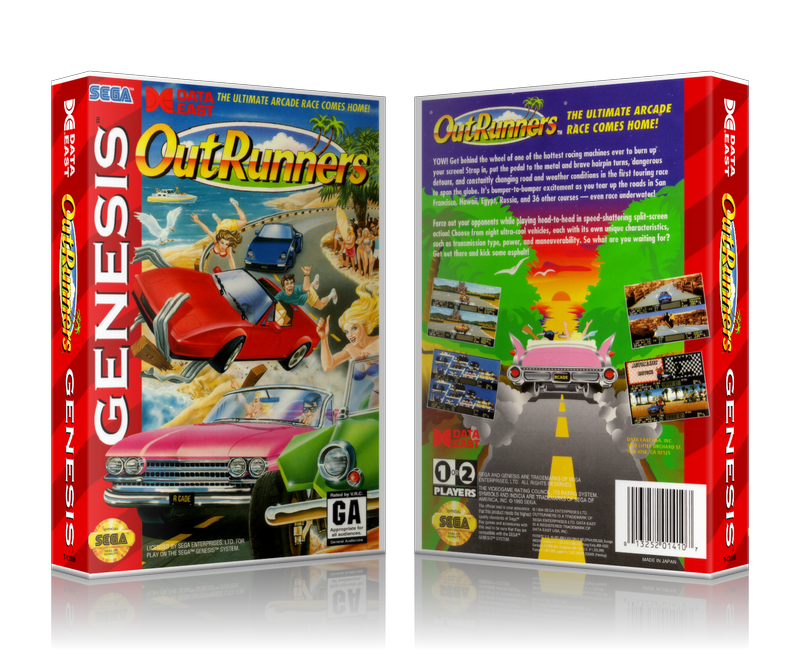 Genesis Outrunners Sega Megadrive REPLACEMENT GAME Case Or Cover