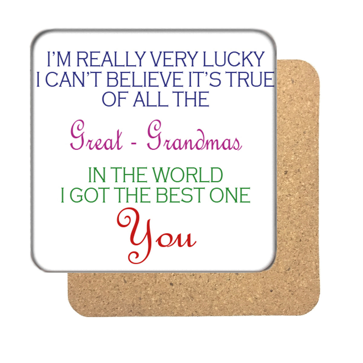 Great Grandmas Poem Drinks Coaster