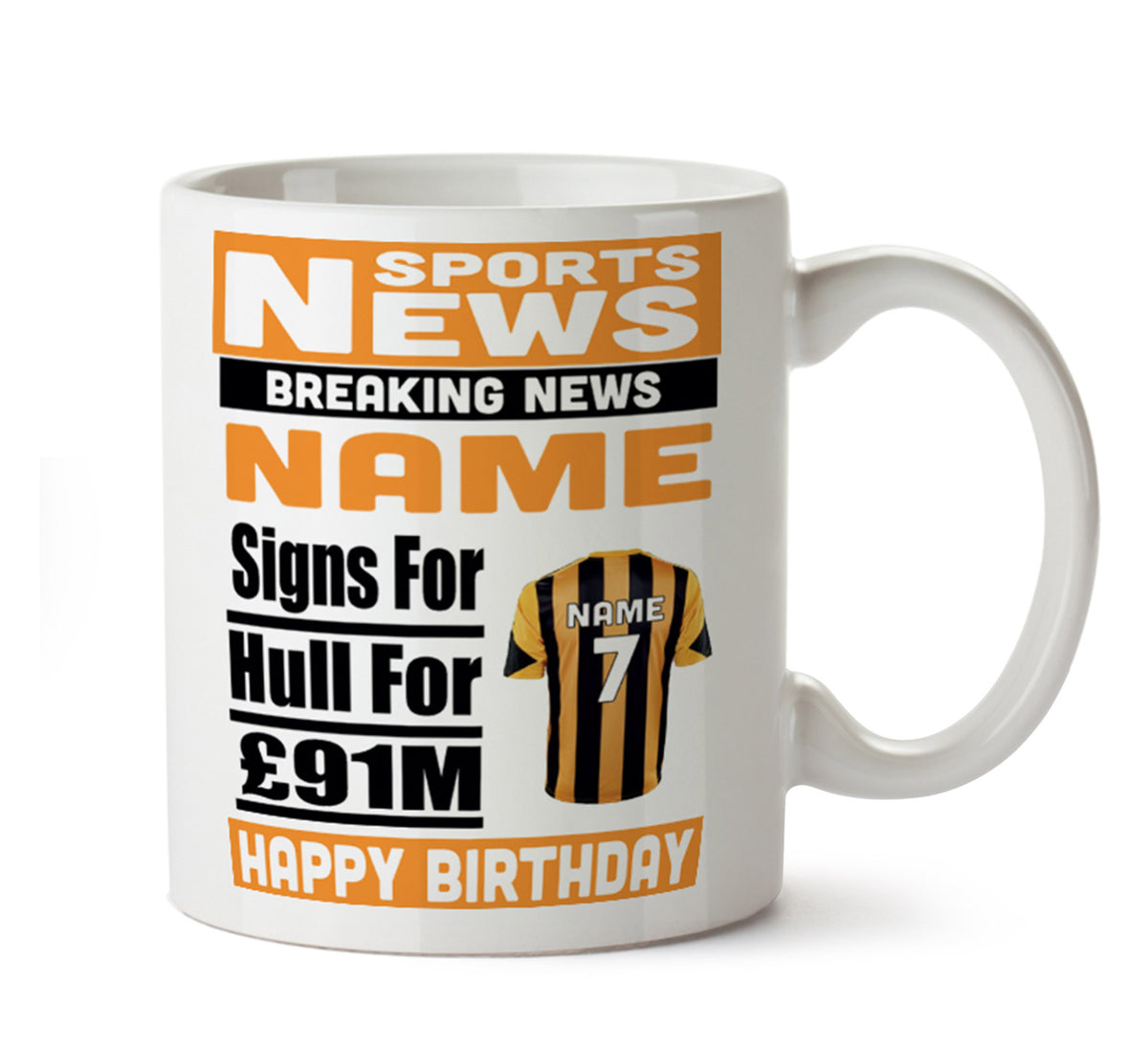 Personalised SIGNS FOR Hull Football Mug Personalised Birthday Mug – printed mug product image 1