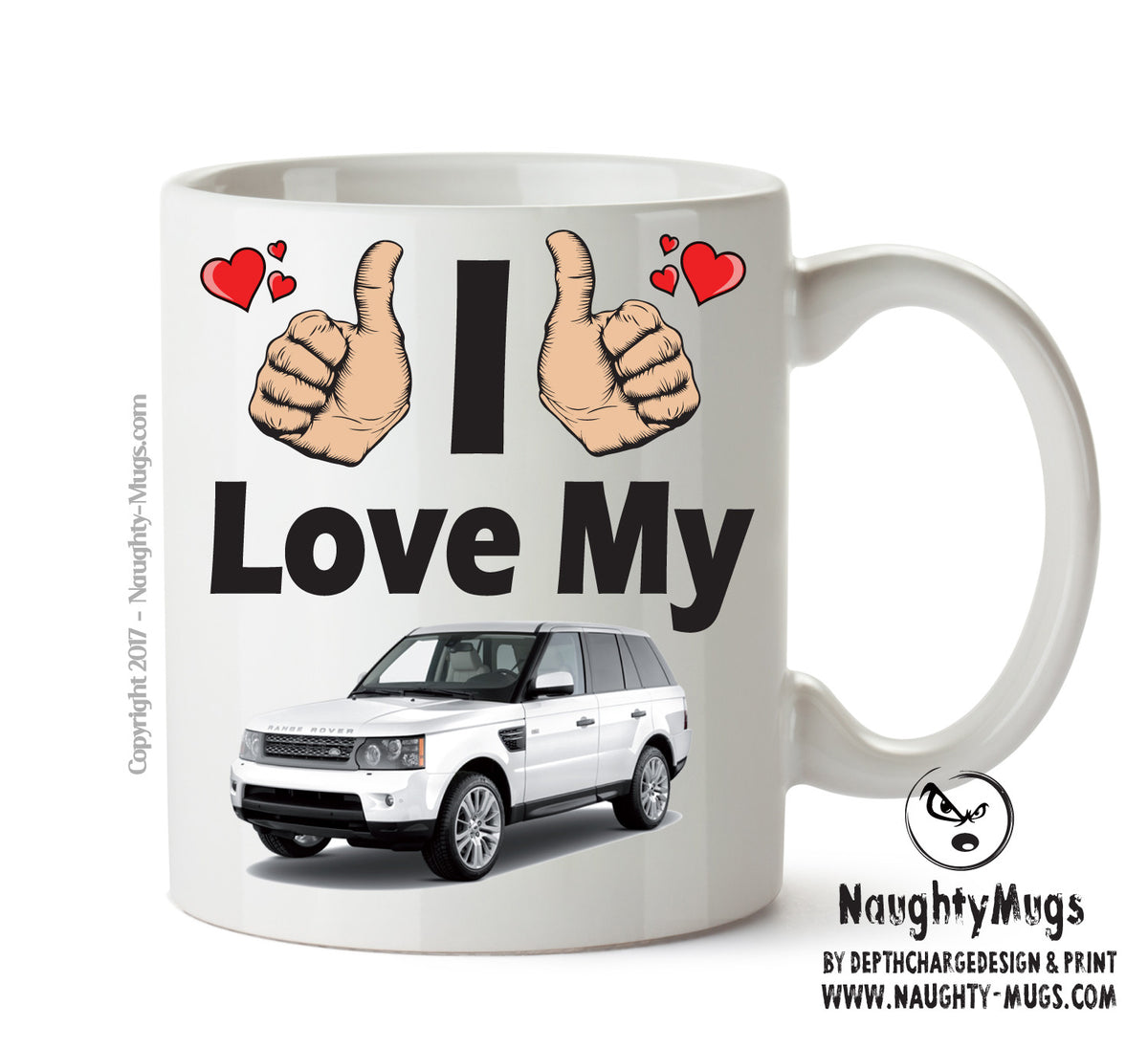 I Love My Range Rover Printed Mug FUNNY – printed mug product image 1