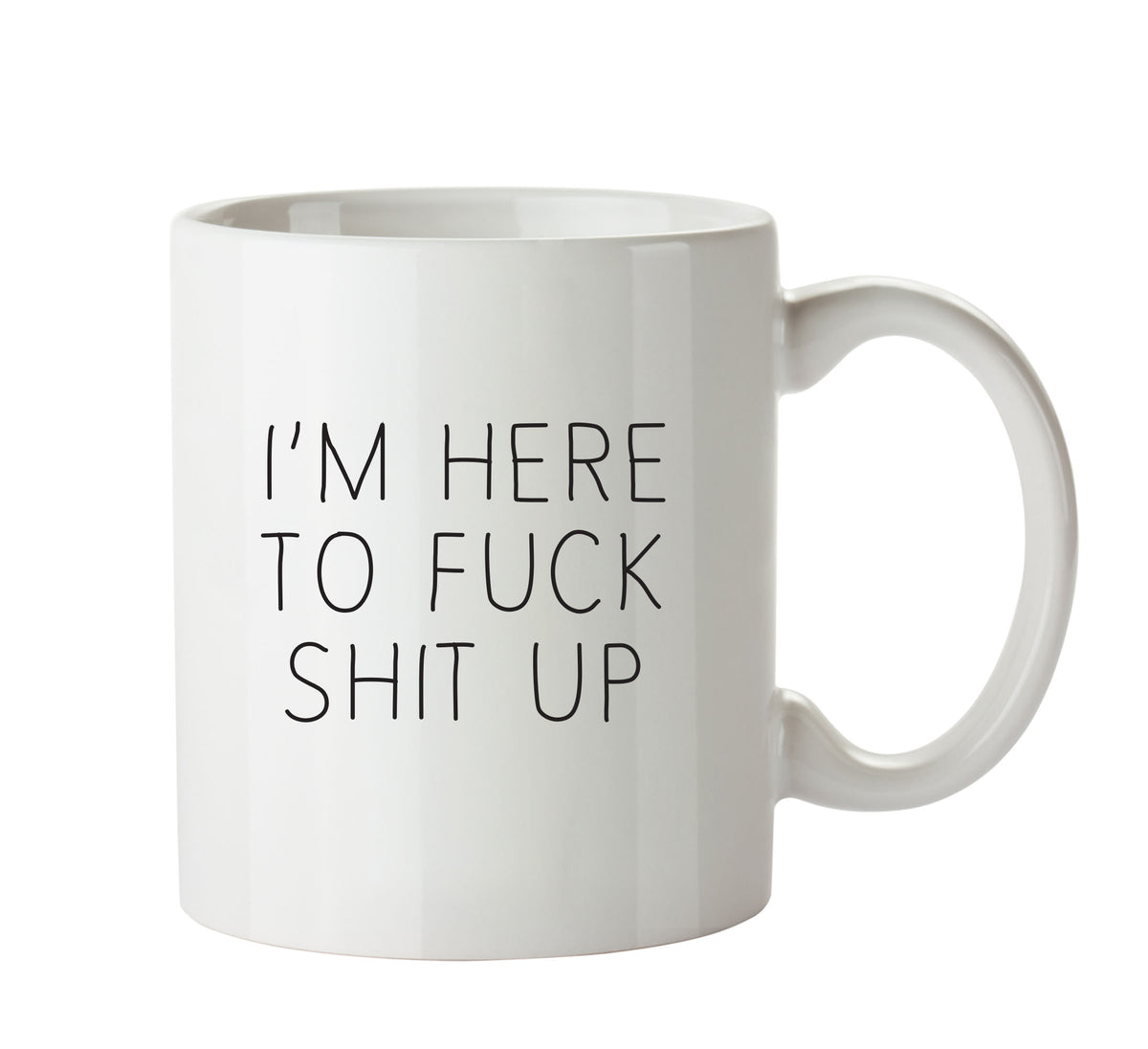 I'm Here To Fuck Shit Up - Adult Mug – printed mug product image 1