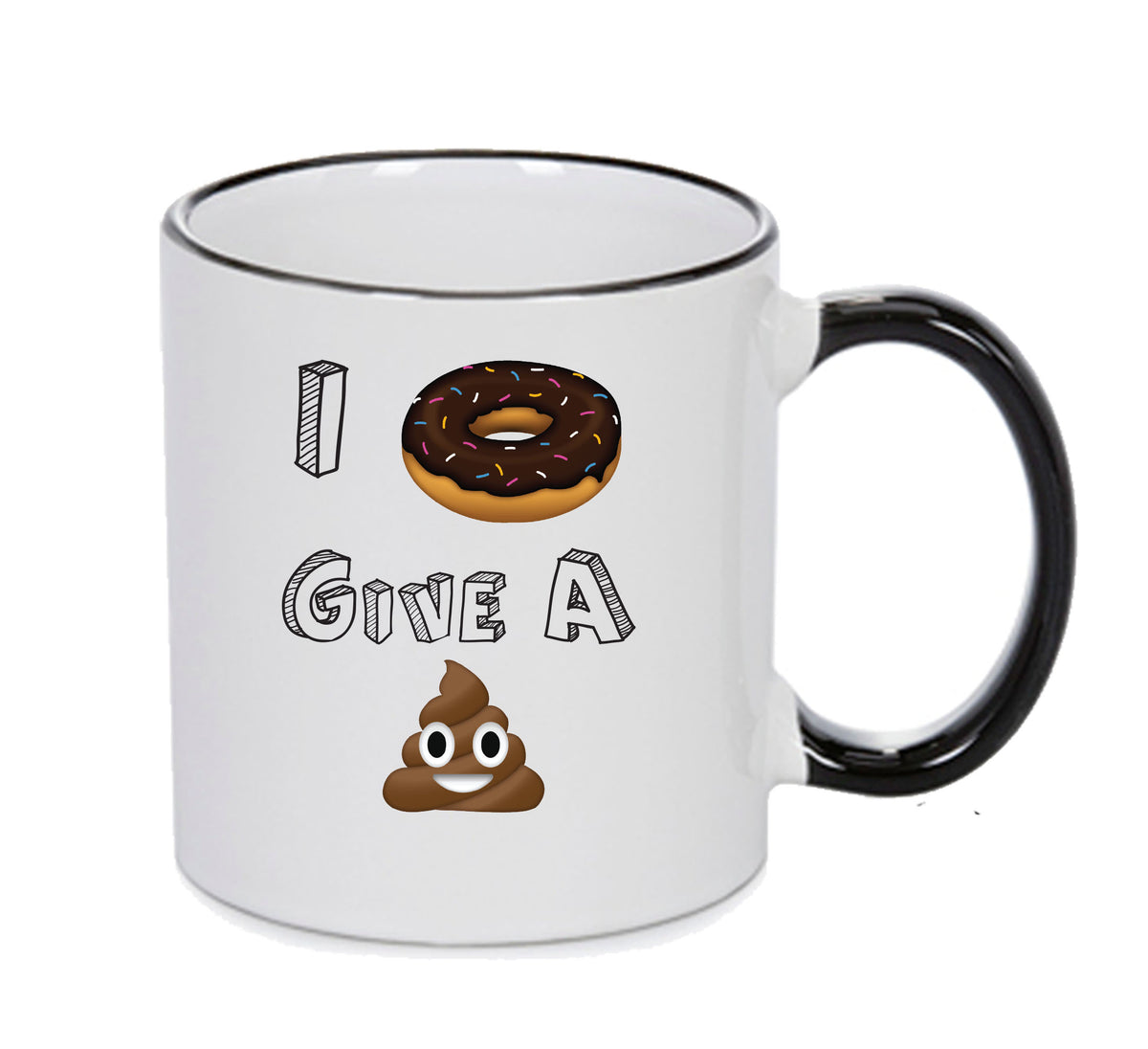 I DONUT GIVE A POO Funny Mug Adult Mug Office Mug – printed mug product image 1