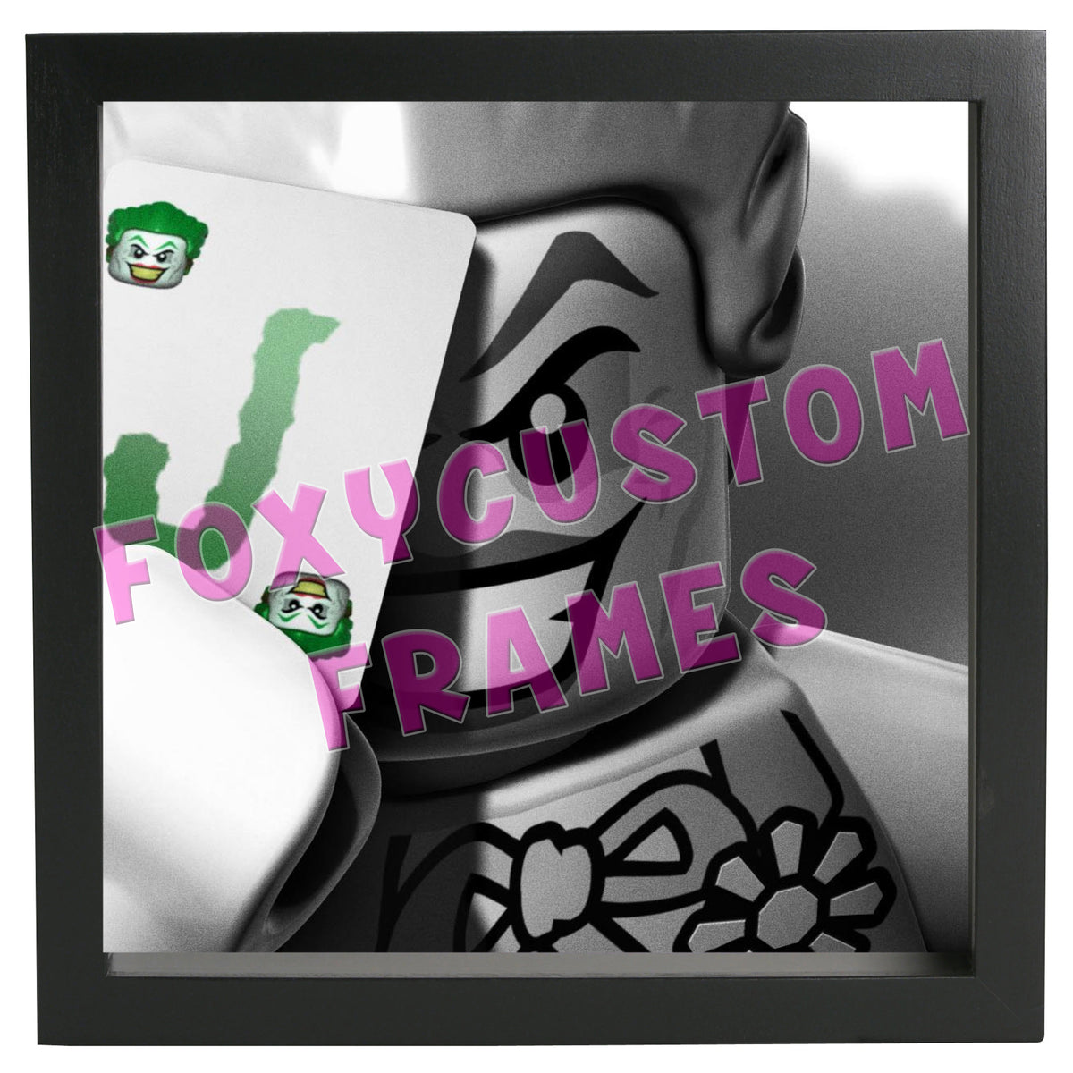 Lego Joker Lego Display Case - Minifigure Display Background and Frames