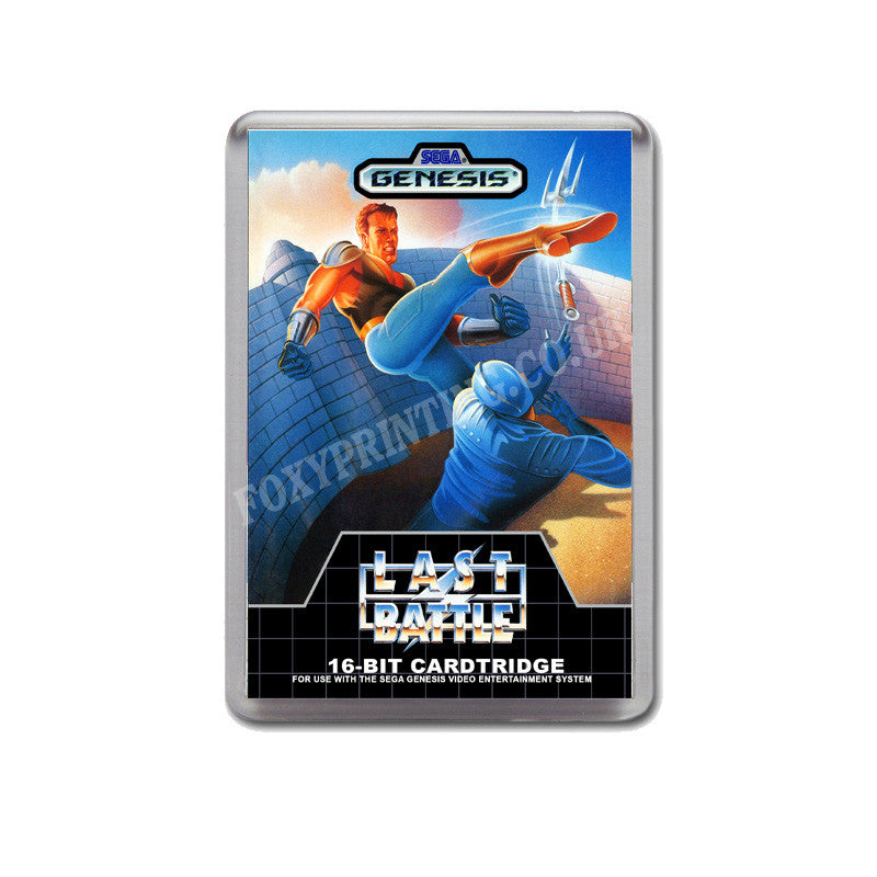 Last Battle Game Style Inspired Sega Megadrive Retro Video Gaming Magnet