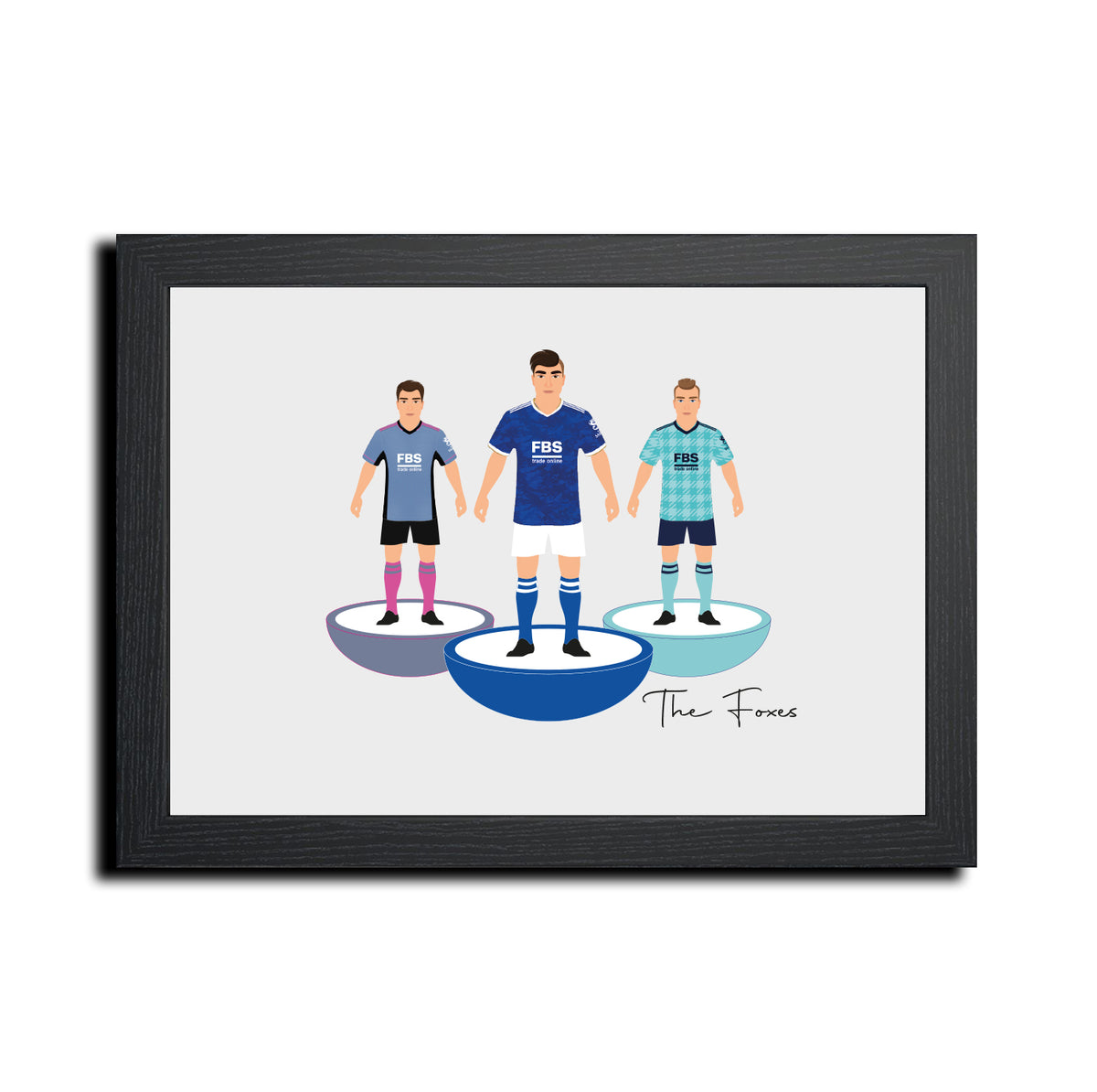 Leicester Football Club gift - Tiny Men Big Balls Poster