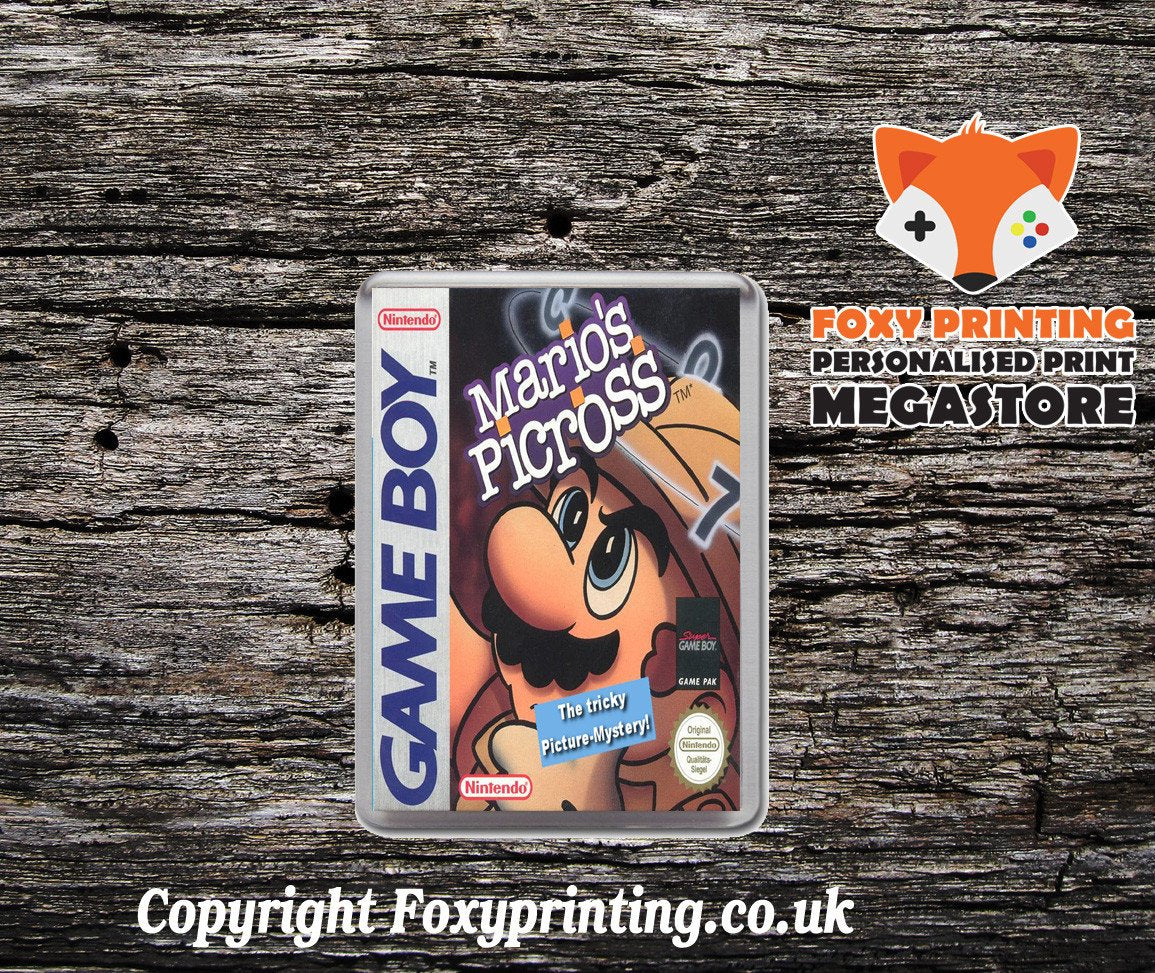 Mario's Picross Retro Gaming Magnet