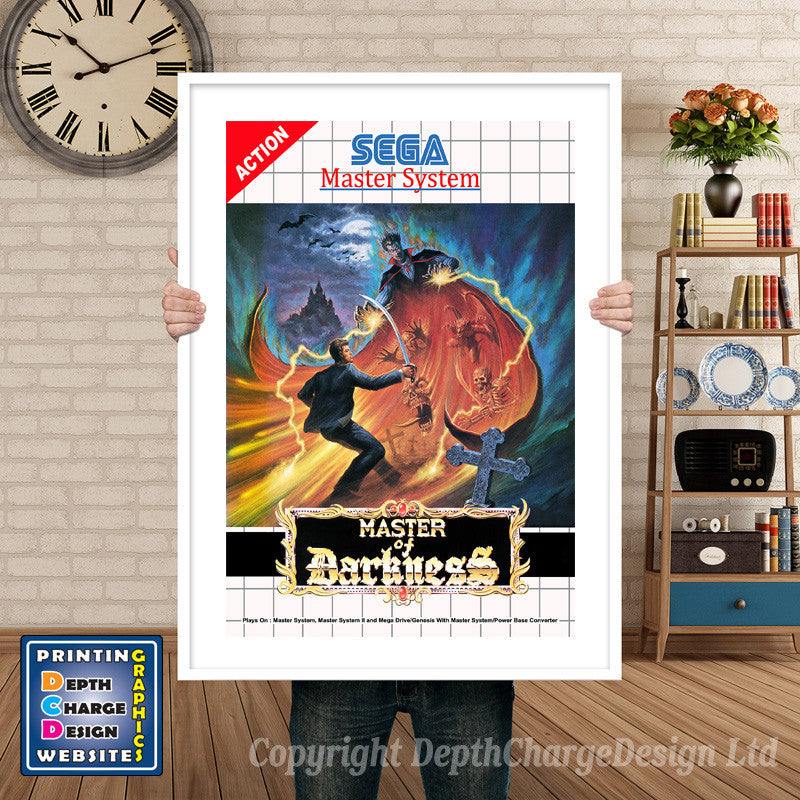 Master Of Darkness Inspired Retro Gaming Poster A4 A3 A2 Or A1 β Master Of Darkness Inspired Retro Gaming Poster