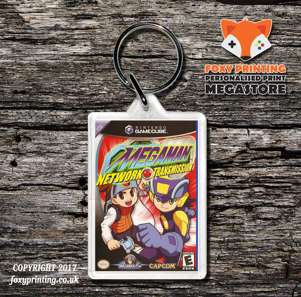 Mega Man Network Transmission Gamecube Game Inspired Retro Gaming Keyring