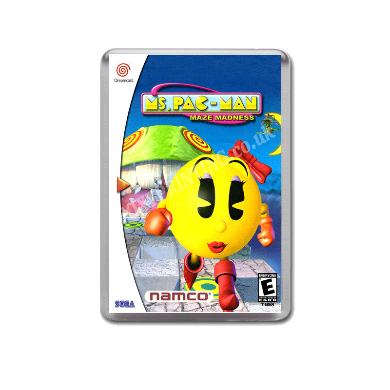 M0 Spacman Maze Madness 3 Sega Dreamcast Style Inspired Retro Game Magnet