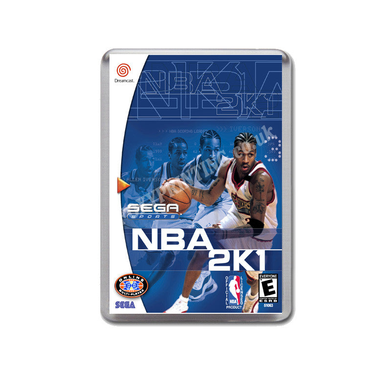 Nba 2k1 Sega Dreamcast Style Inspired Retro Game Magnet