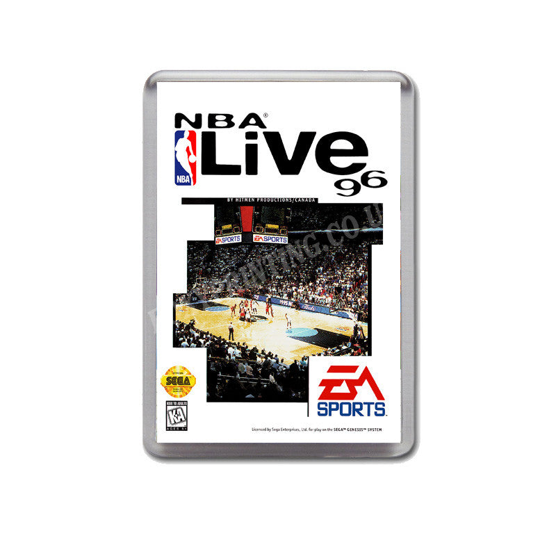 Nba Live 96 Game Style Inspired Sega Megadrive Retro Video Gaming Magnet