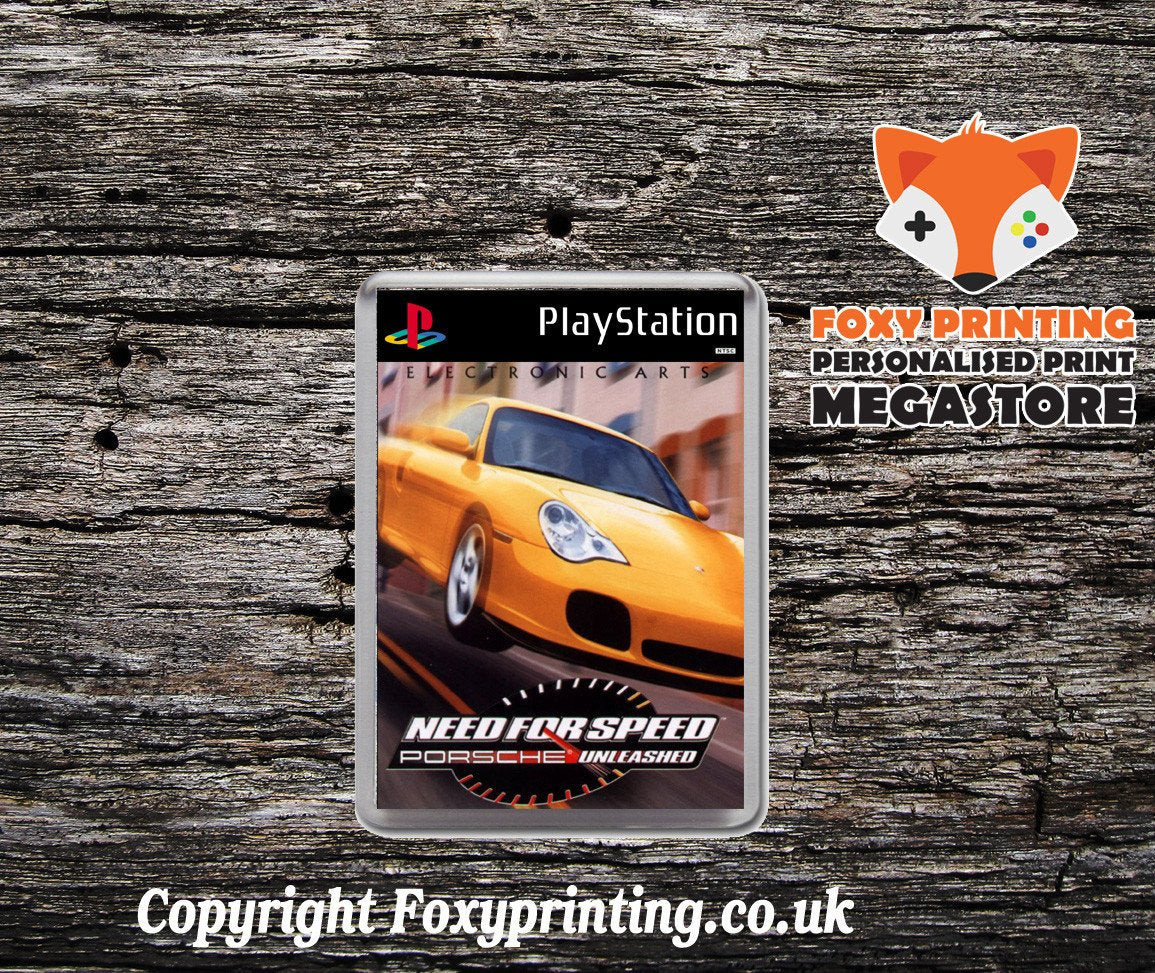 Need For Speed Porsche Unleashed - PS1 Playstation 1 Game Inspired Retro Gaming Magnet