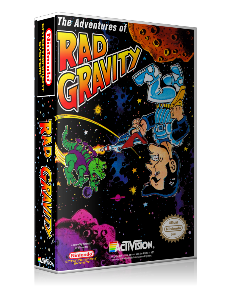NES The Adventures Of Rad Gravity Retail Game Cover To Fit A UGC Style Replacement Game – Nintendo NES Case product image 1