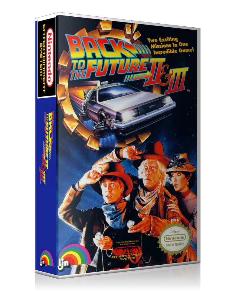 NES Back To The Future Part 2 And 3 Retail Game Cover To Fit A UGC Style Replacement Game – Nintendo NES Case product image 1