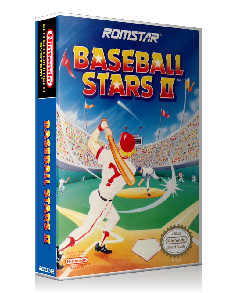 NES Baseball Stars 2 Retail Game Cover To Fit A UGC Style Replacement Game Case β Nintendo NES Case product image 1