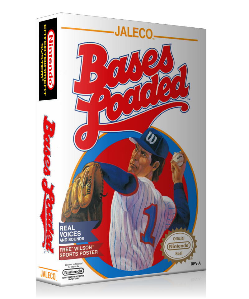 NES Bases Loaded Retail Game Cover To Fit A UGC Style Replacement Game Case – Nintendo NES Case product image 1