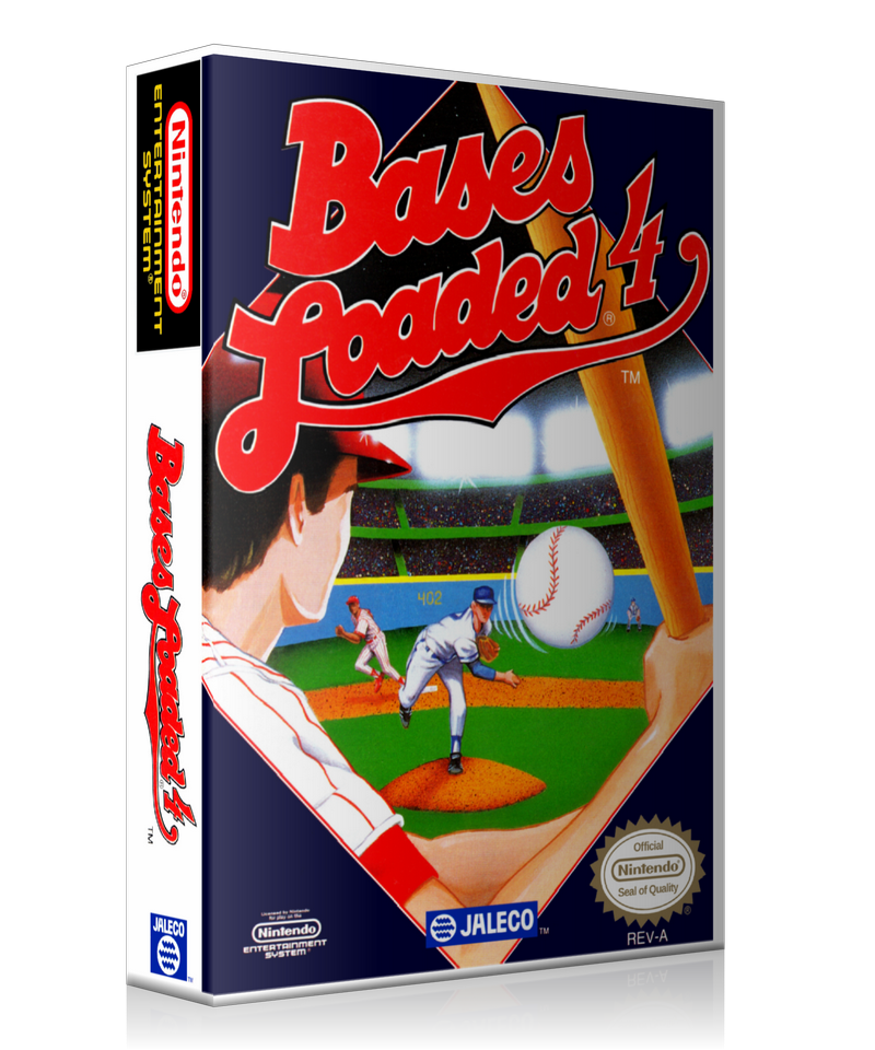 NES Bases Loaded 4 Retail Game Cover To Fit A UGC Style Replacement Game Case β Nintendo NES Case product image 1