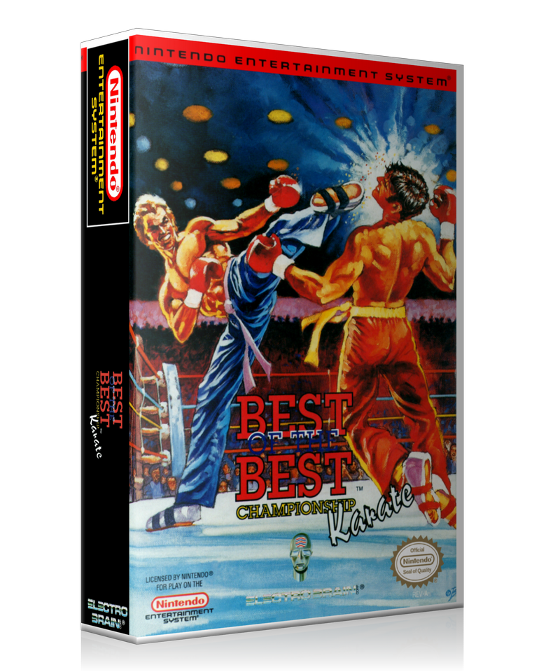 NES Best Of The Best Championship Karate Retail Game Cover To Fit A UGC Style Replacement – Nintendo NES Case product image 1