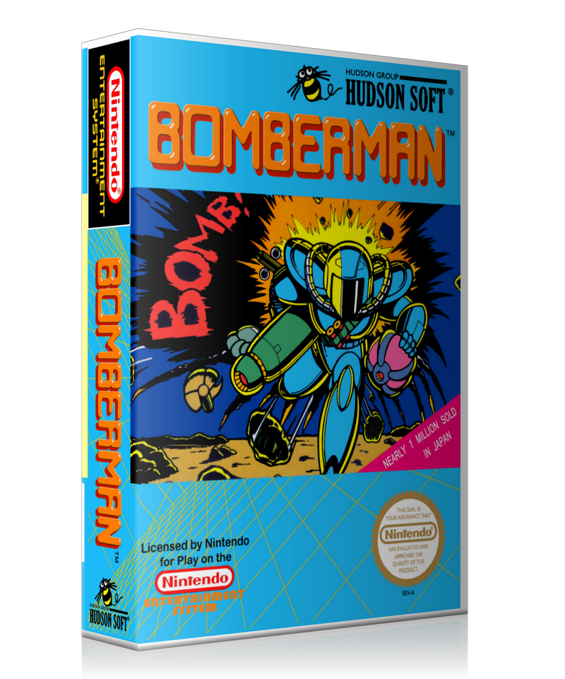 NES Bomberman Retail Game Cover To Fit A UGC Style Replacement Game Case β Nintendo NES Case product image 1