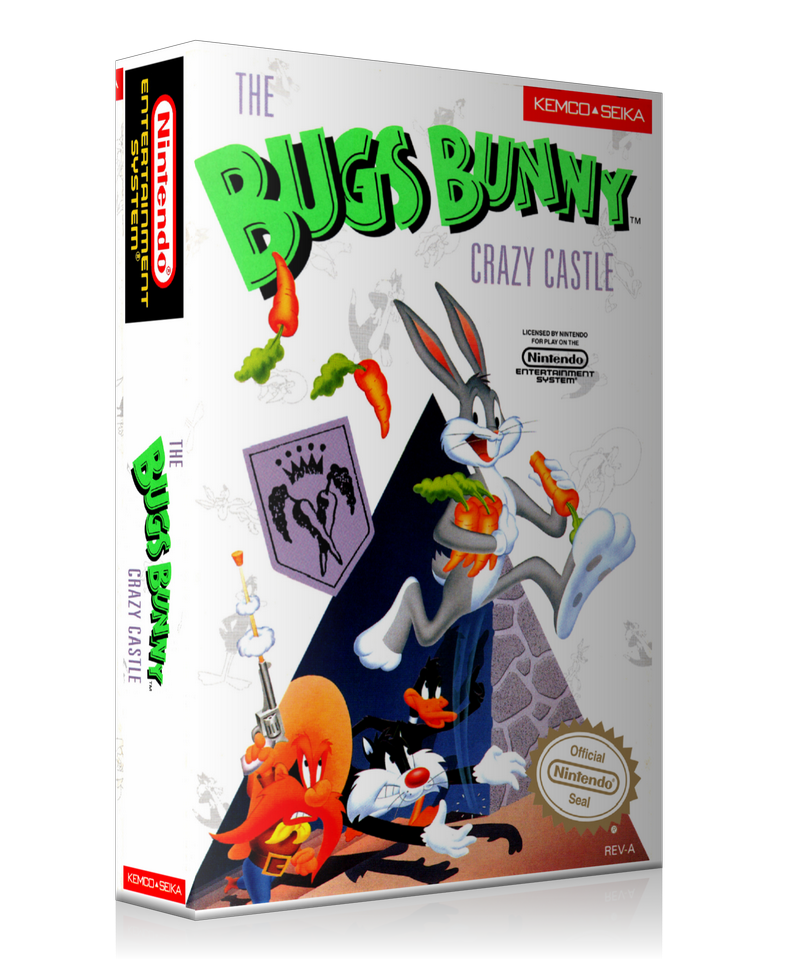 NES Bugs Bunny In Crazy Castle Retail Game Cover To Fit A UGC Style Replacement Game Case – Nintendo NES Case product image 1