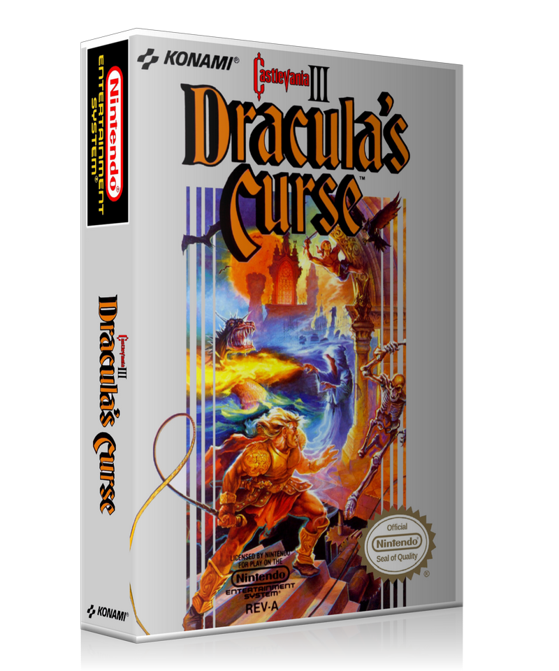 NES Castlevania 3 Dracula's Curse Retail Game Cover To Fit A UGC Style Replacement Game – Nintendo NES Case product image 1