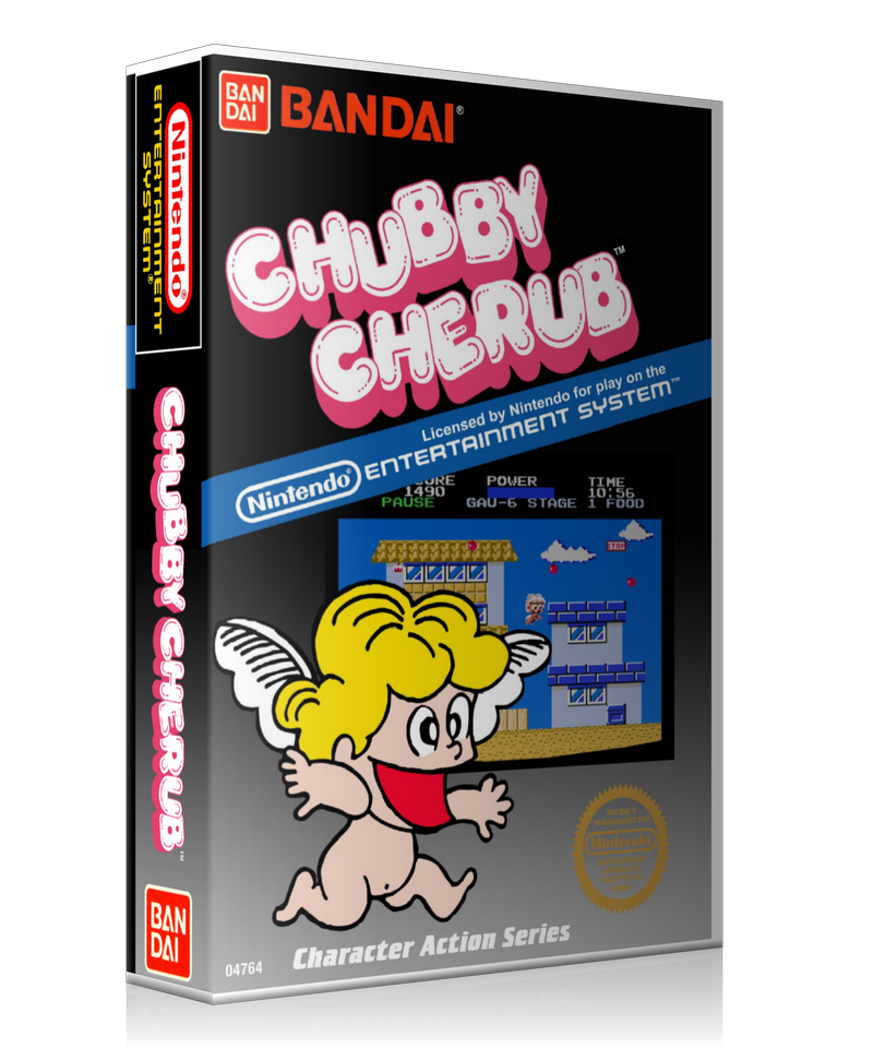 NES Chubby Cherub Retail Game Cover To Fit A UGC Style Replacement Game Case – Nintendo NES Case product image 1