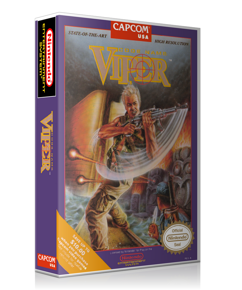 NES Code Name Viper Retail Game Cover To Fit A UGC Style Replacement Game Case – Nintendo NES Case product image 1