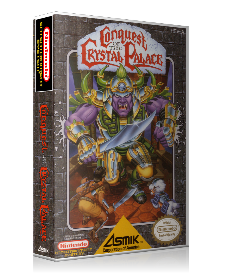 NES Conquest Of Crystal Palace Retail Game Cover To Fit A UGC Style Replacement Game Case β Nintendo NES Case product image 1