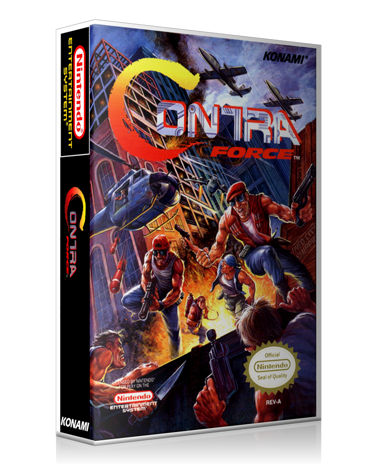 NES Contra Force Retail Game Cover To Fit A UGC Style Replacement Game Case β Nintendo NES Case product image 1