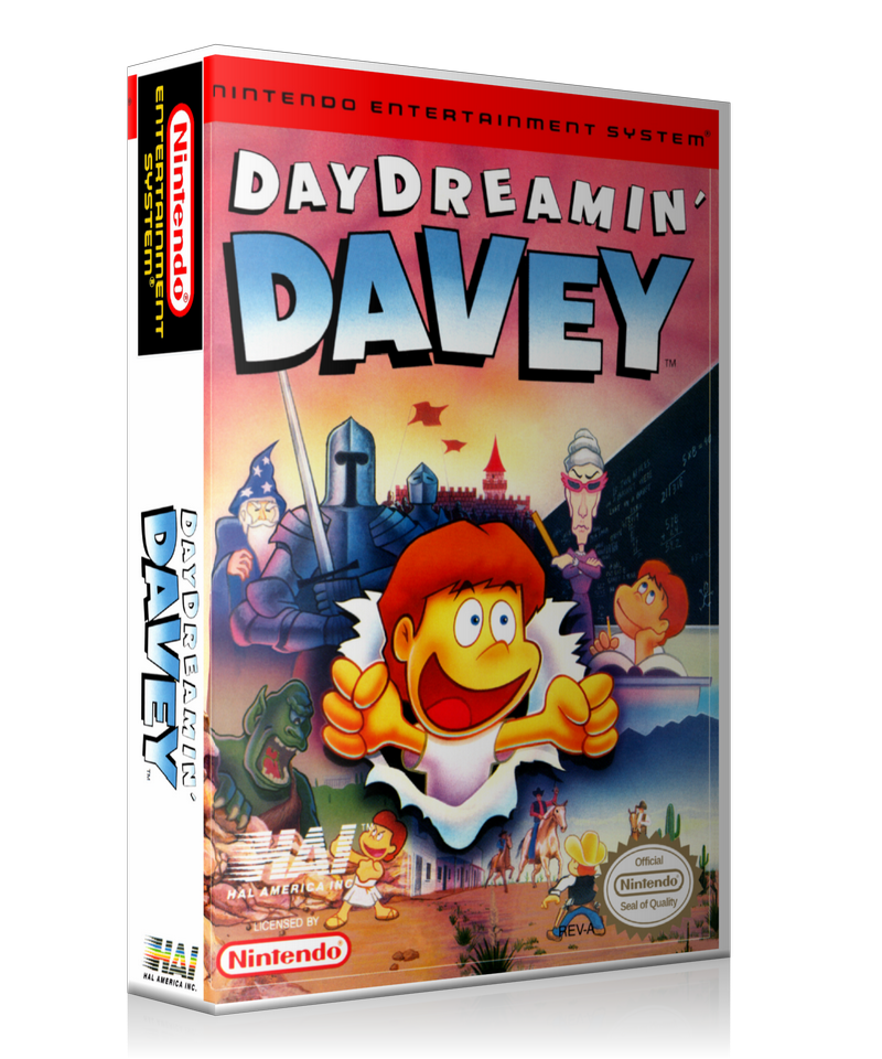 NES Day Dreamin Davey Retail Game Cover To Fit A UGC Style Replacement Game Case β Nintendo NES Case product image 1