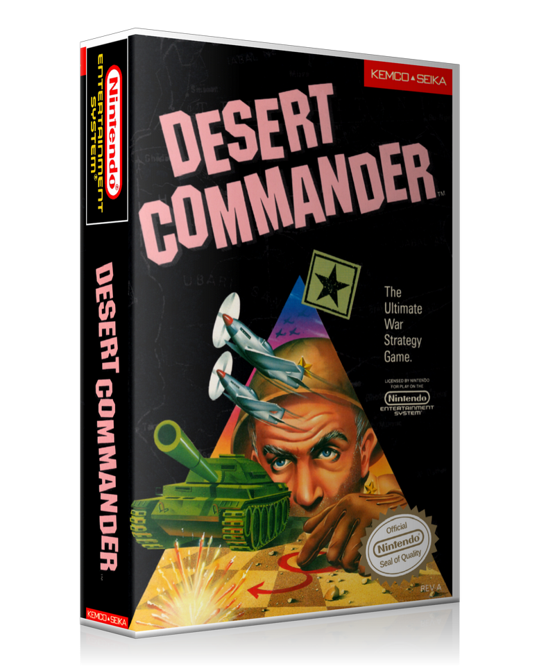 NES Desert Commander Retail Game Cover To Fit A UGC Style Replacement Game Case β Nintendo NES Case product image 1