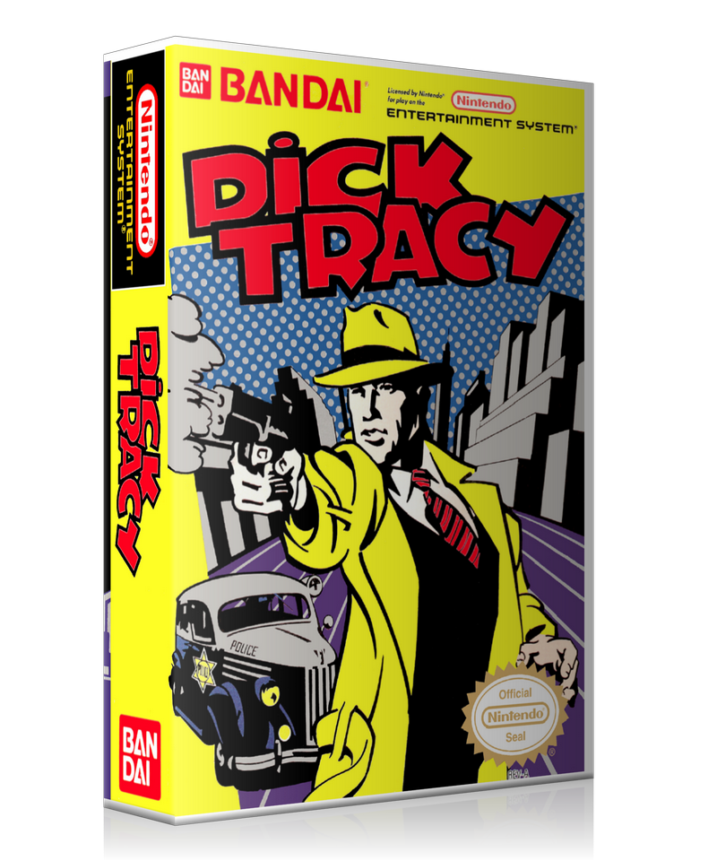 NES Dick Tracy Retail Game Cover To Fit A UGC Style Replacement Game Case – Nintendo NES Case product image 1