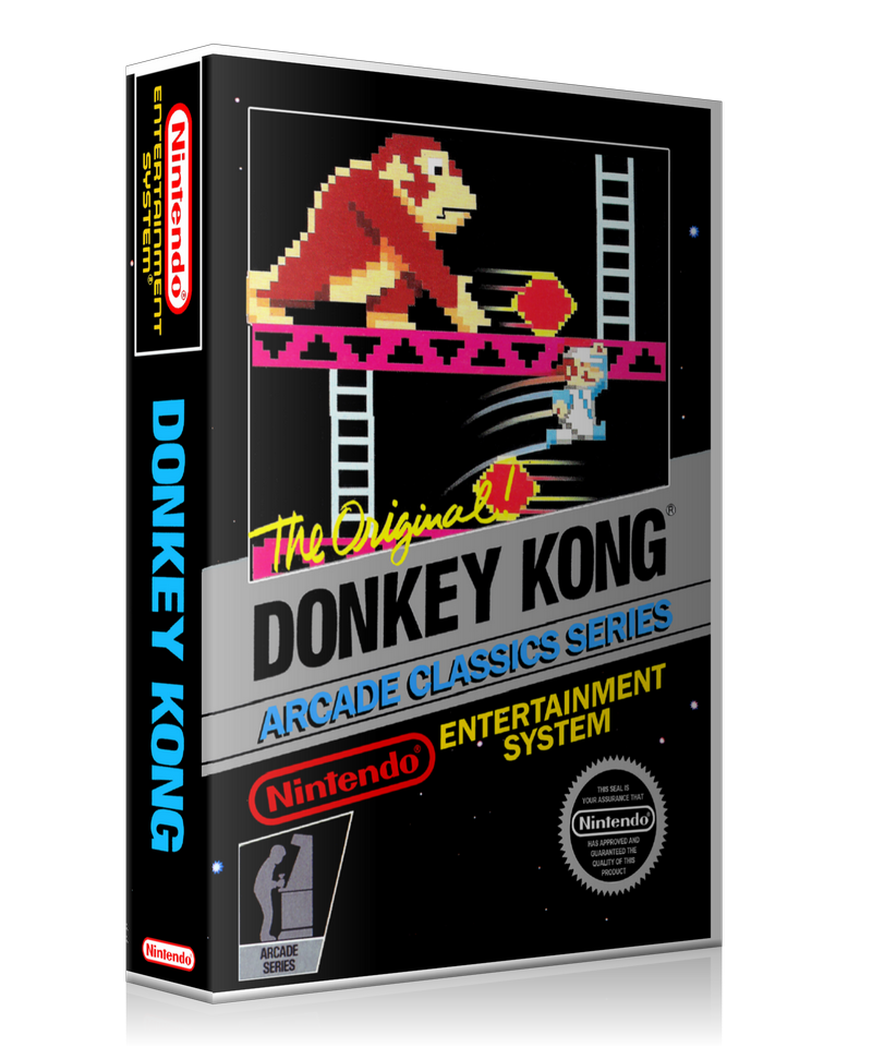 NES Donkey Kong Retail Game Cover To Fit A UGC Style Replacement Game Case β Nintendo NES Case product image 1
