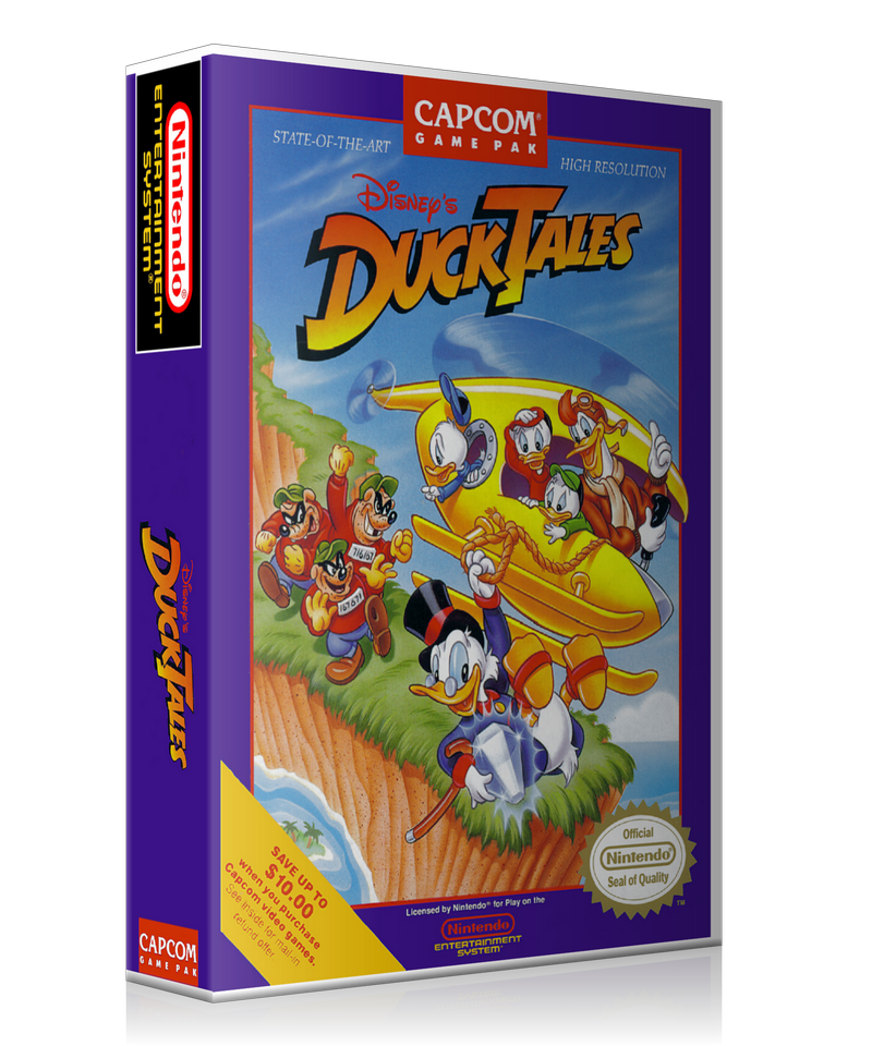 NES Duck Tales Retail Game Cover To Fit A UGC Style Replacement Game Case β Nintendo NES Case product image 1