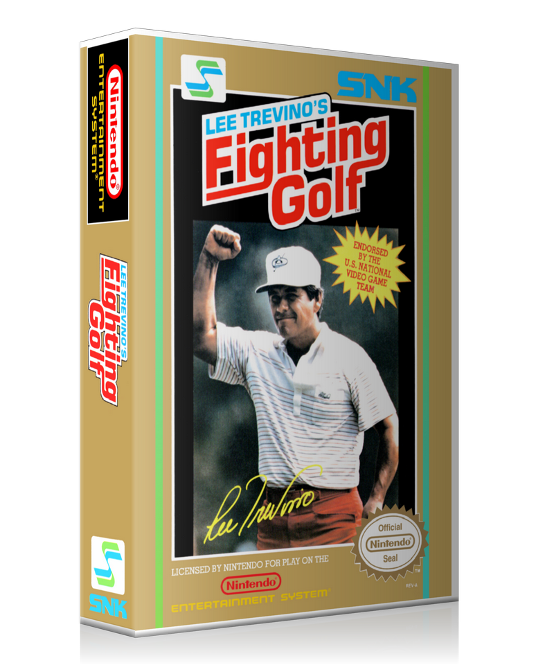 NES Fighting Golf Retail Game Cover To Fit A UGC Style Replacement Game Case β Nintendo NES Case product image 1