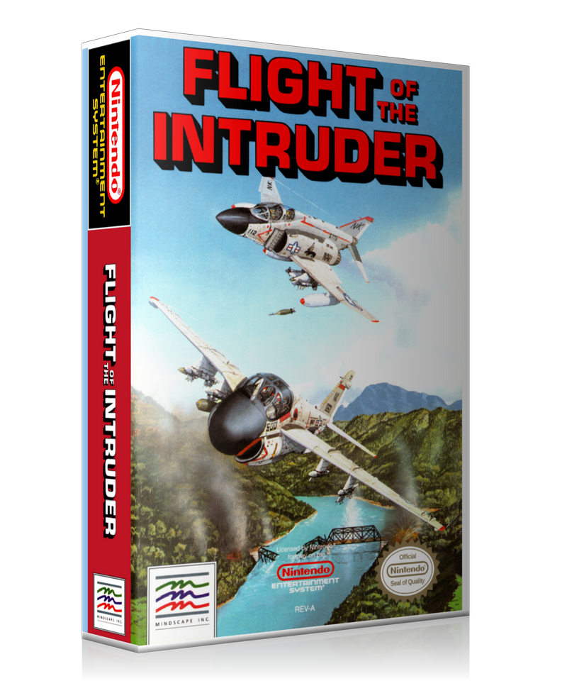 NES Flight Of The Intruder Retail Game Cover To Fit A UGC Style Replacement Game Case β Nintendo NES Case product image 1