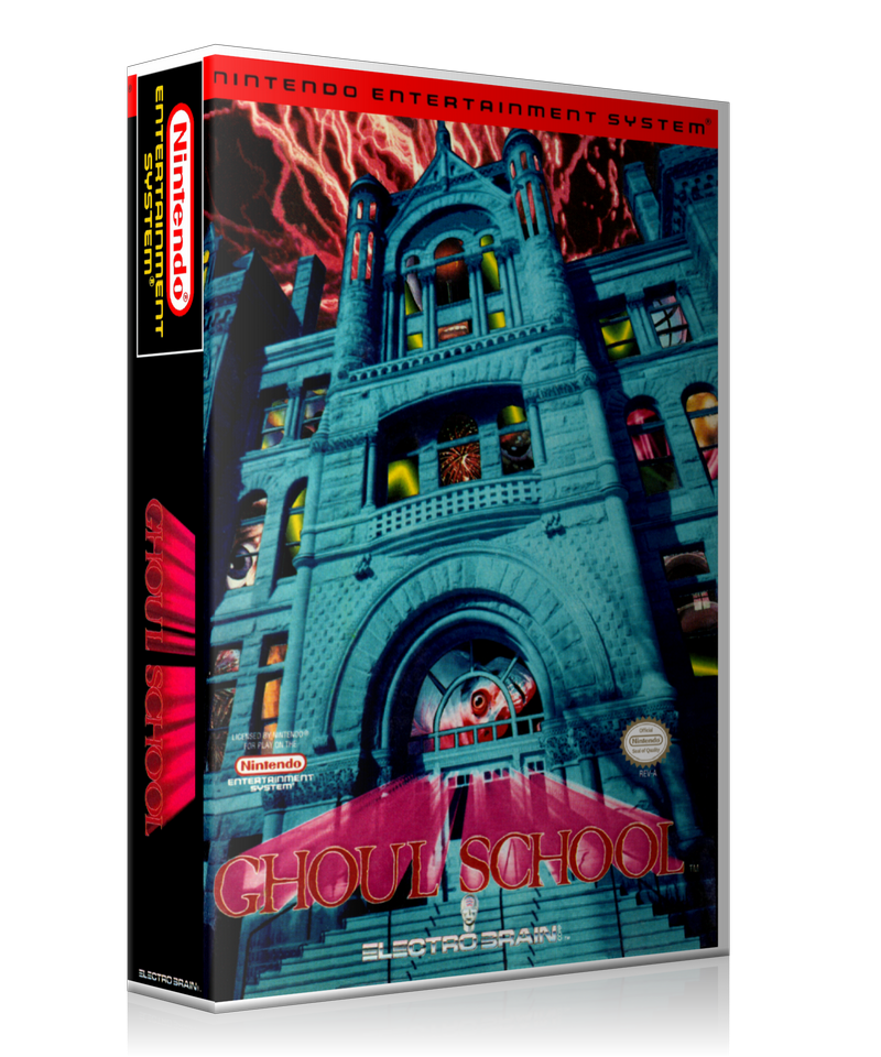 NES Ghoul School Retail Game Cover To Fit A UGC Style Replacement Game Case β Nintendo NES Case product image 1